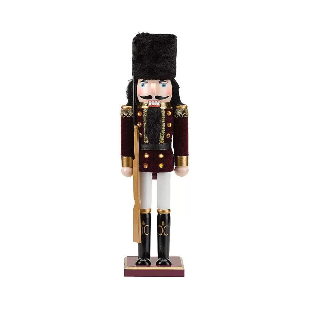 The Christmas Imaginarium Burgundy & Gold Nutcrackers - Choice Of 4 - 30Cm* Nutcrackers & Smokers