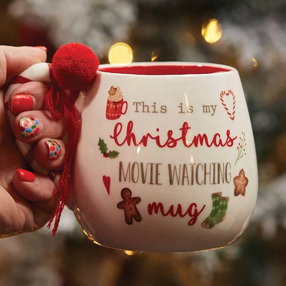 The Christmas Imaginarium Ceramic 'Christmas Movie Watching Mug'* Food