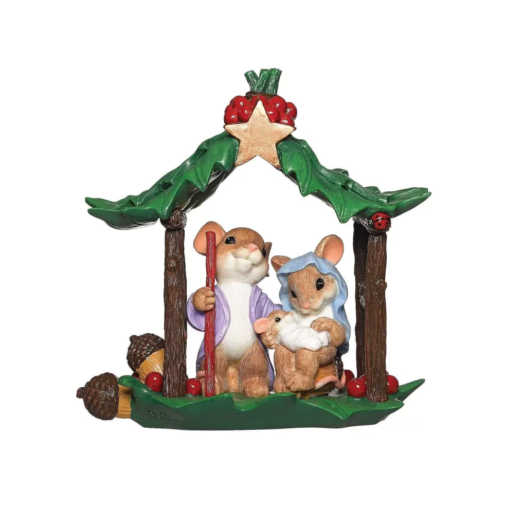 The Christmas Imaginarium Charming Tails Mouse Nativity Christmas Decoration* Charming Tails