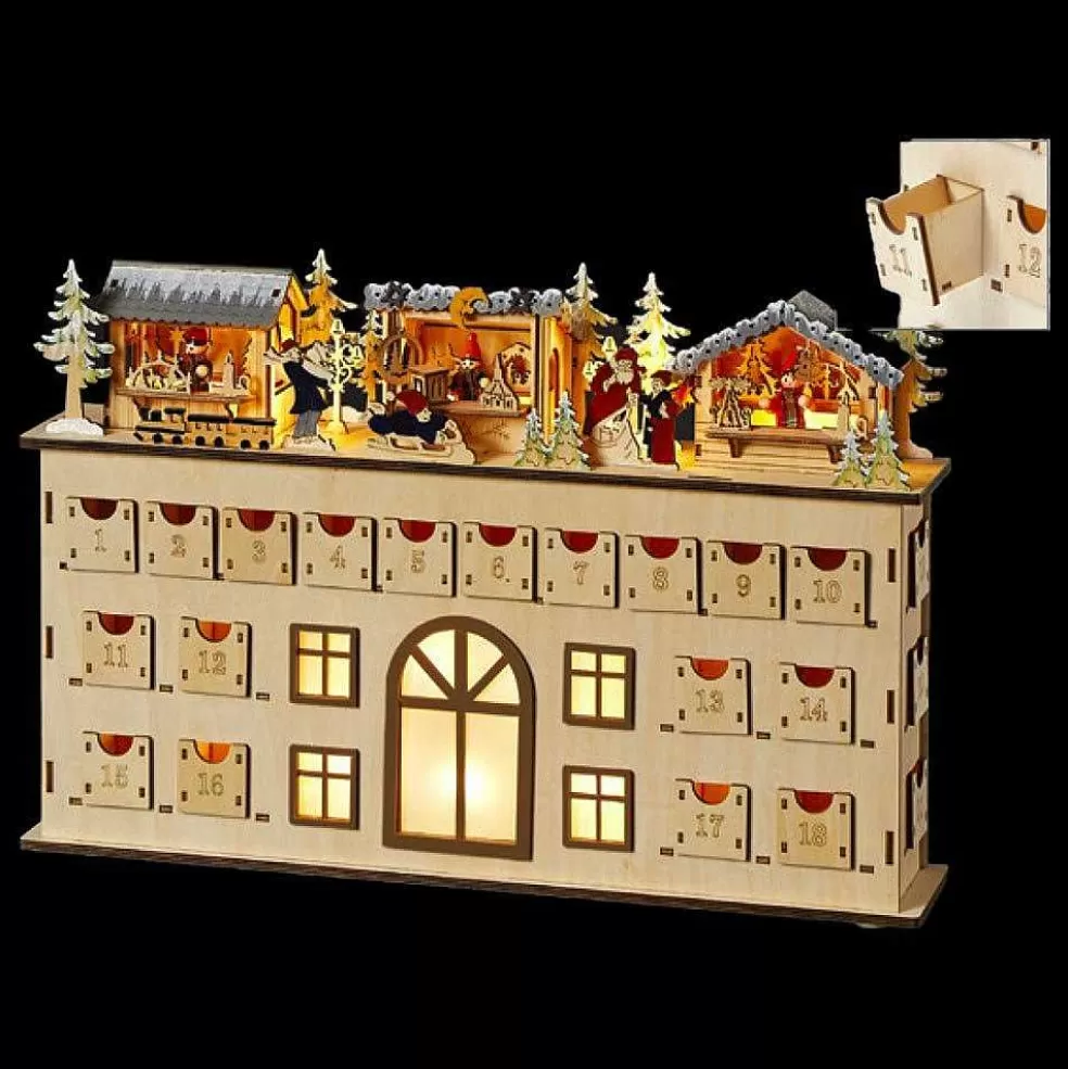 The Christmas Imaginarium Christmas Market Chalet Scene Advent Calendar* Sale