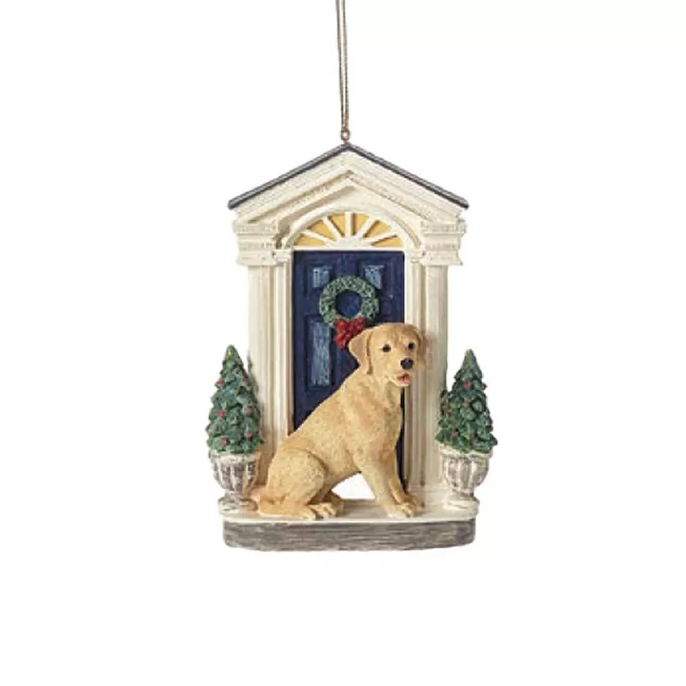 The Christmas Imaginarium Dogs In Front Of Doorways Christmas Ornament (Choice Of 4)* Sale
