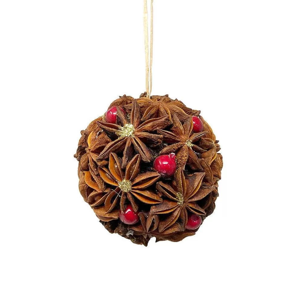 The Christmas Imaginarium Handmade Natural Star Anise Bauble* Sale