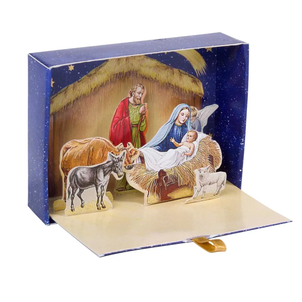 The Christmas Imaginarium Miniature Pop-Up Nativity Scene In A Matchbox* Nativities