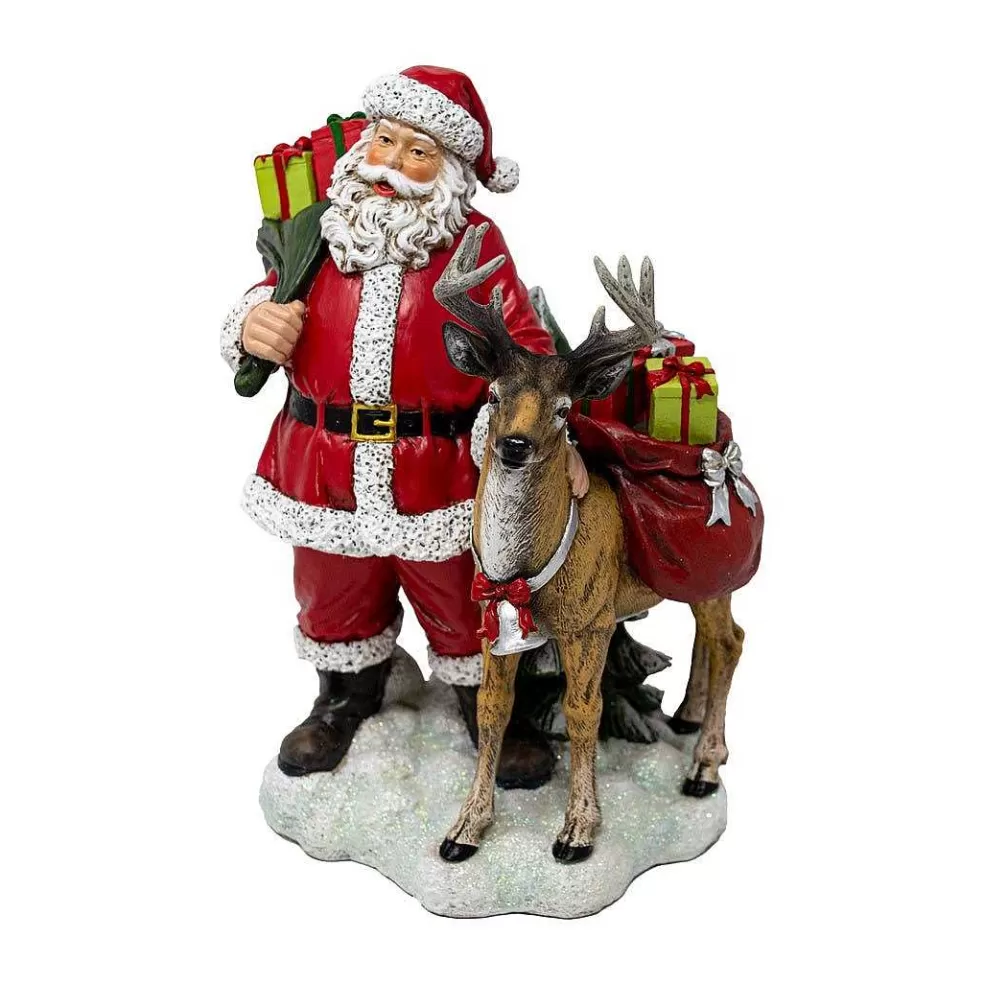 The Christmas Imaginarium Santa & Deer With Sack Of Presents Figurine* Collectable Figures