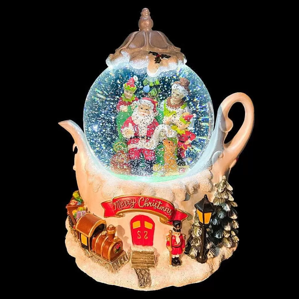 The Christmas Imaginarium Santa And Mrs Claus Teapot Snow Globe* Sale