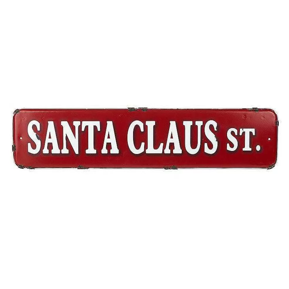 The Christmas Imaginarium Santa Claus Street Tin Sign - 56Cm* Sale